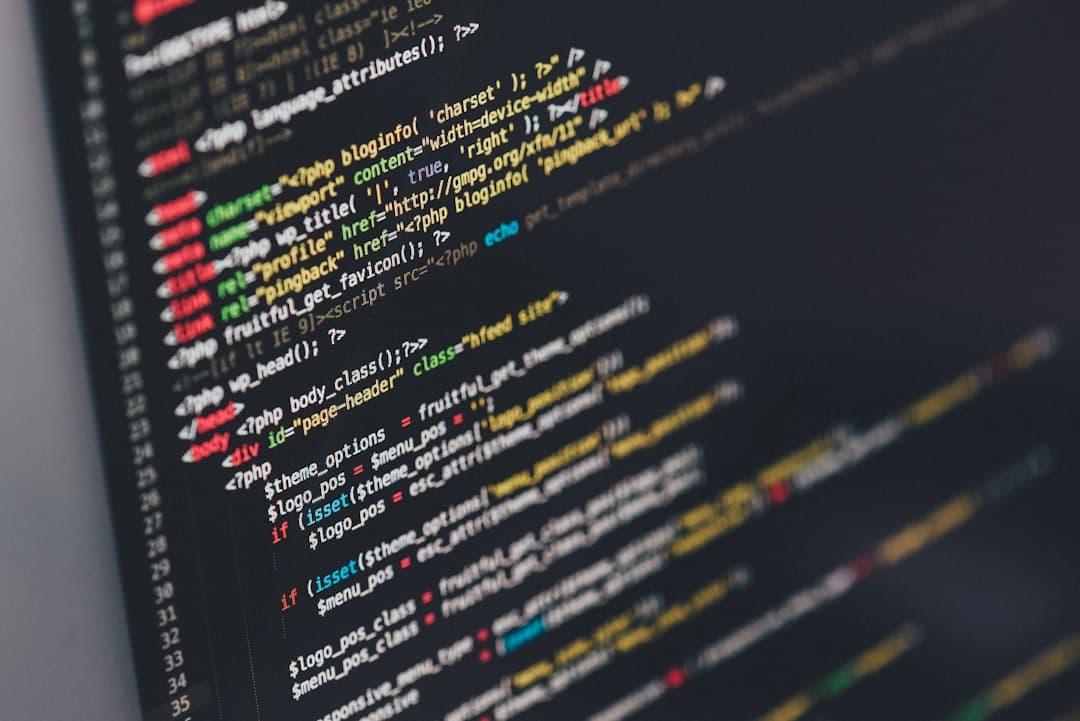 Code and market data on a screen